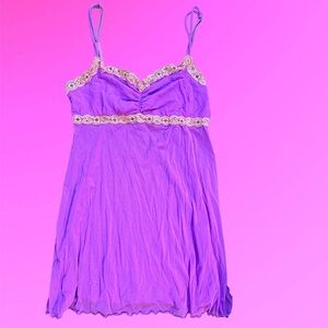 PURPLE PINK LACE SLIP CAMI KAWAII LOLITA Y2K COQUETTE 🎀🎀